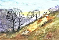 "English Landscape" original watercolour painting