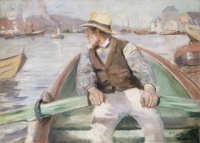 Christian Krohg (Norwegian, 1852–1925), Look ahead, Bergen Harbour (1884)