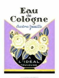 Themes Vintage illustrations/pictures  - Eau de Cologne Art Deco Label