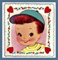 Retro Boy Valentine, resizable 9 to 441 pieces