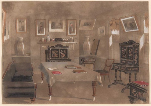 Solve The Drawing Room, Sydney, Australia, 1857, Samuel Thomas Gill ...