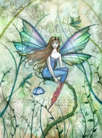 Fairy on vines