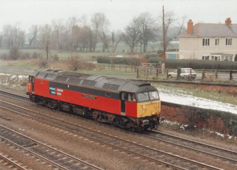 47722 southbound at Monk Fryston 02-02-1996