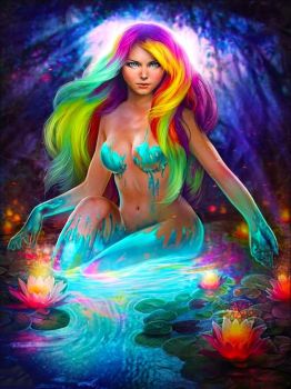 Mermaid Getting Back into Magical Waters