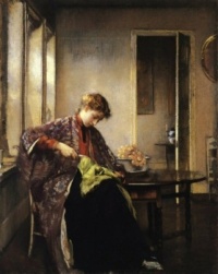 Edmund Charles Tarbell  La couturiere