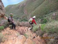 Climbing down, below Blackburn