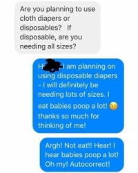 This pregnant woman relied on autocorrect
