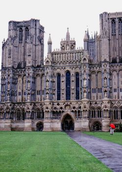 Wells Cathedral, England.   Z in UK  May1986