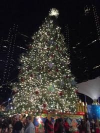 Christmas Tree at Sundance Square Fort Worth Texas