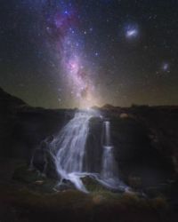 Milky Way waterfall
