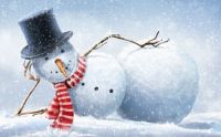 Snowman Making contest in Camonix