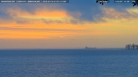 Onego Wisla departing, near sunrise, Baltimore, 2025-03-16