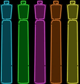 Neon highlighters