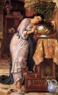 Pre-Raphaelite Art - Isabella and the Pot of Basil by William Holman Hunt