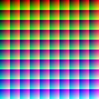 one million colour-pixels ...