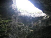 inside a scottish cave