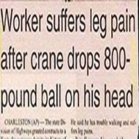 Worker suffers
