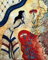 Fresco from the Minoan Palace in Knossos
