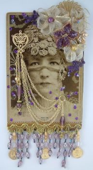 A Vintage Photo Of Aunt Sophie, And A Collage Of Bling!
