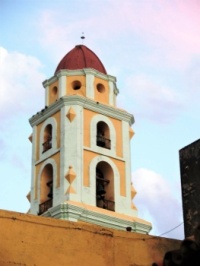 Bell tower at church in Trinidad, Cuba