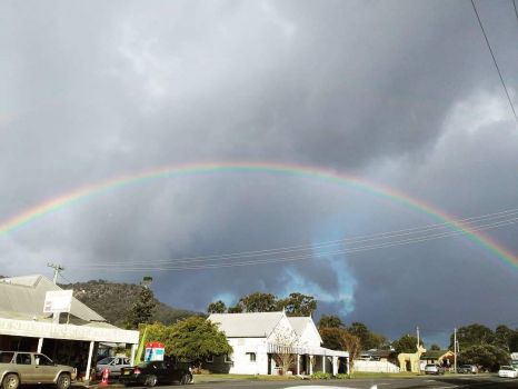 Rainbow over Glenreagh, NSW, Australia