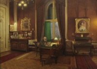 Franz von Matsch (1861—1942) – "Emperor Franz Joseph in his study in Schönbrunn", 1916