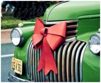 Merry Christmas from a Vintage Car