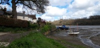 Village of St Clement on the Truro River Cornwall