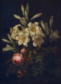 White Lilies And Roses (1843) Johan Laurentz Jensen, 1843