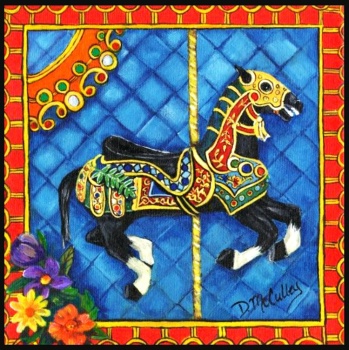 Solve Carousel Horse Jigsaw Puzzle Online With 144 Pieces