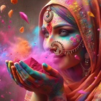 Holi Festival of Colors   (resizable 9 to 306 pieces)