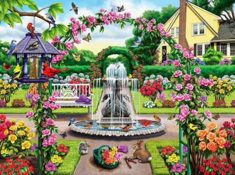 Solve Rose garden! jigsaw puzzle online with 88 pieces