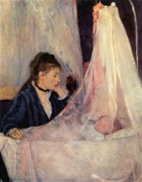 Morisot, Berthe (1841-1895) - Le berceau (1872)