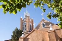 San Felipe de Neri Church, Albuquerque, New Mexico by Jon Berghof