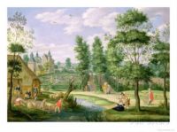 isaak-van-oosten-figures-in-the-grounds-of-a-country-house