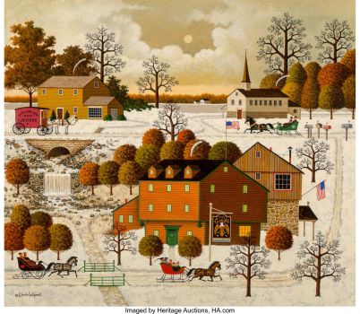 Solve Buzzard's Bay - Charles Wysocki jigsaw puzzle online with 598 pieces