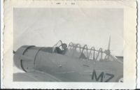 Cousin Bill in the Canadian Royal Air Force in a Harvard.