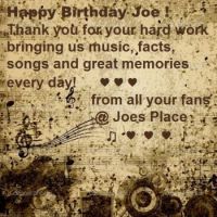 Happy Birthday Joe