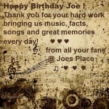 Happy Birthday Joe