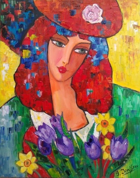 Solve Yuri Denissov Artwork - 'Spring Flowers' jigsaw puzzle online ...