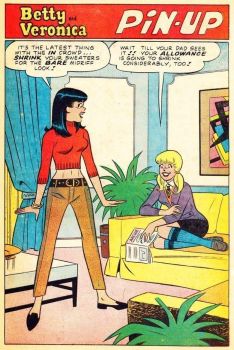 Solve Betty Veronica pin up jigsaw puzzle online with 150 pieces