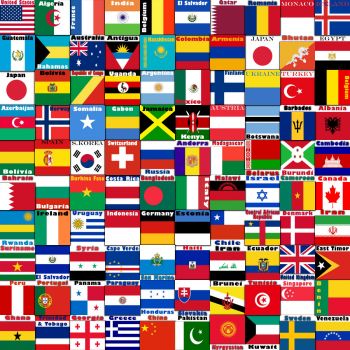 Solve Mosaic World Flags copy jigsaw puzzle online with 400 pieces