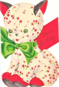 Themes Vintage illustrations/pictures - Birthday Card