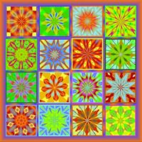 8 kaleidos in 2 color schemes