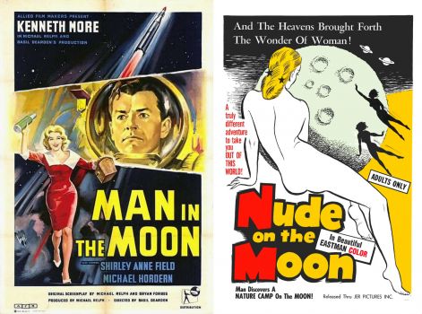 Solve Man in the Moon ~ 1960 and Nude on the Moon ~ 1961 jigsaw puzzle