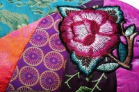 Colorful embroidered pillow 🧵