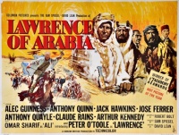LAWRENCE OF ARABIA - 1962 MOVIE POSTER - PETER O'TOOLE, ALEC GUINNESS, ANTHONY QUINN, JACK HAWKINS