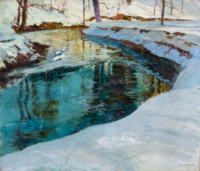 Thomas P. Barnett (American, 1870–1929), Close of a Winter Day (1914)