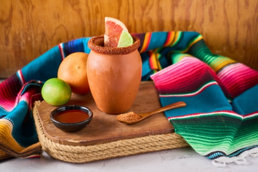 Cantaritos with tequila and lime
