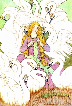 Solve The Wild Swans jigsaw puzzle online with 70 pieces